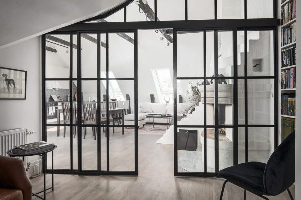 lösningar av smidda dörrar för rum