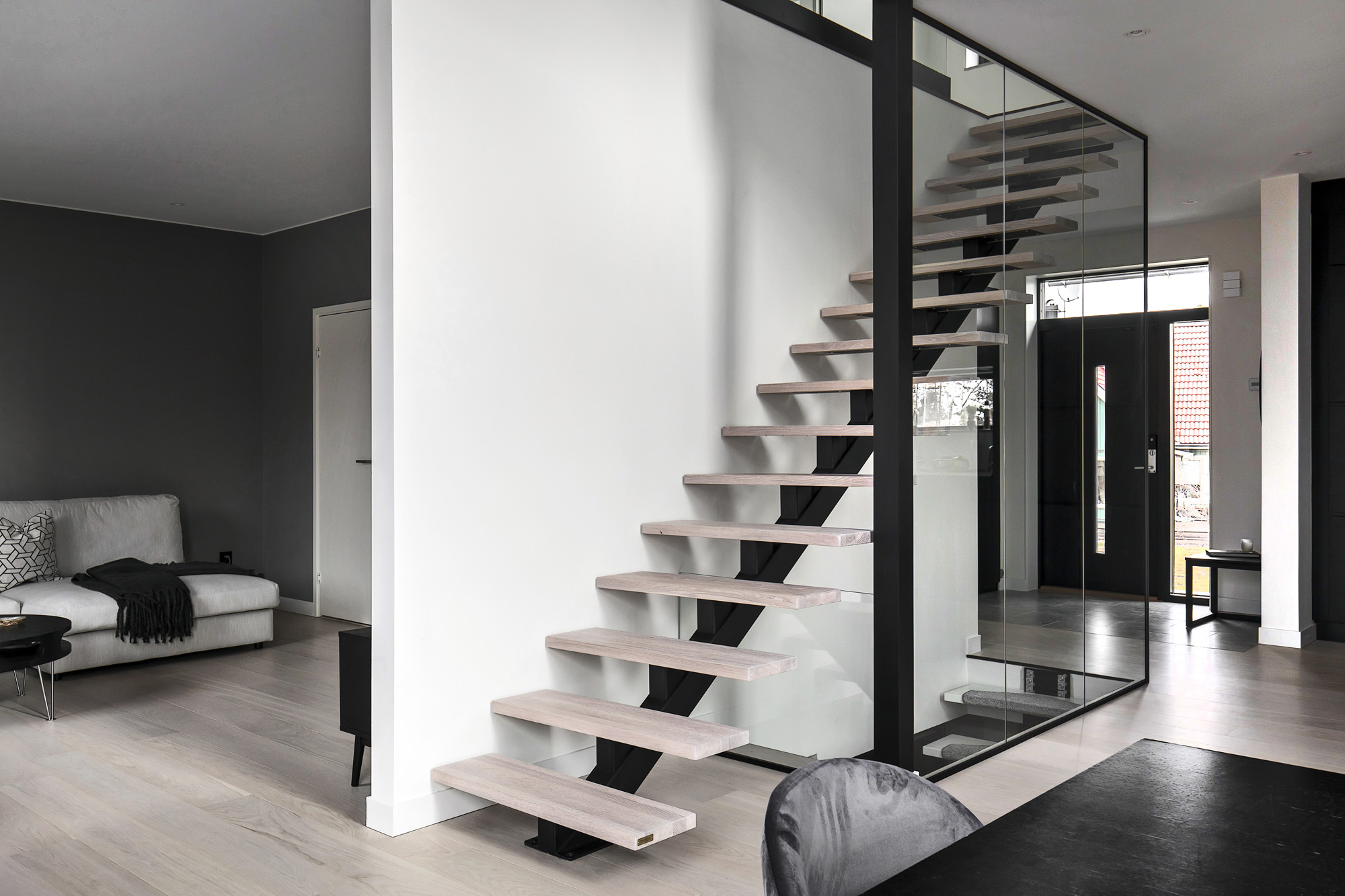 Ståltrappa enbalk - Smidesrum